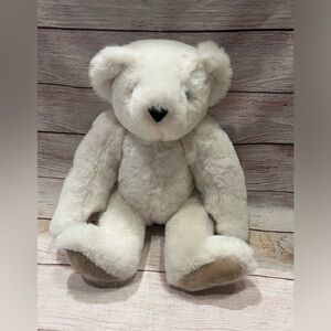 Vermont Teddy Bear Company Jointed Bear White/Cream 1994 Vintage